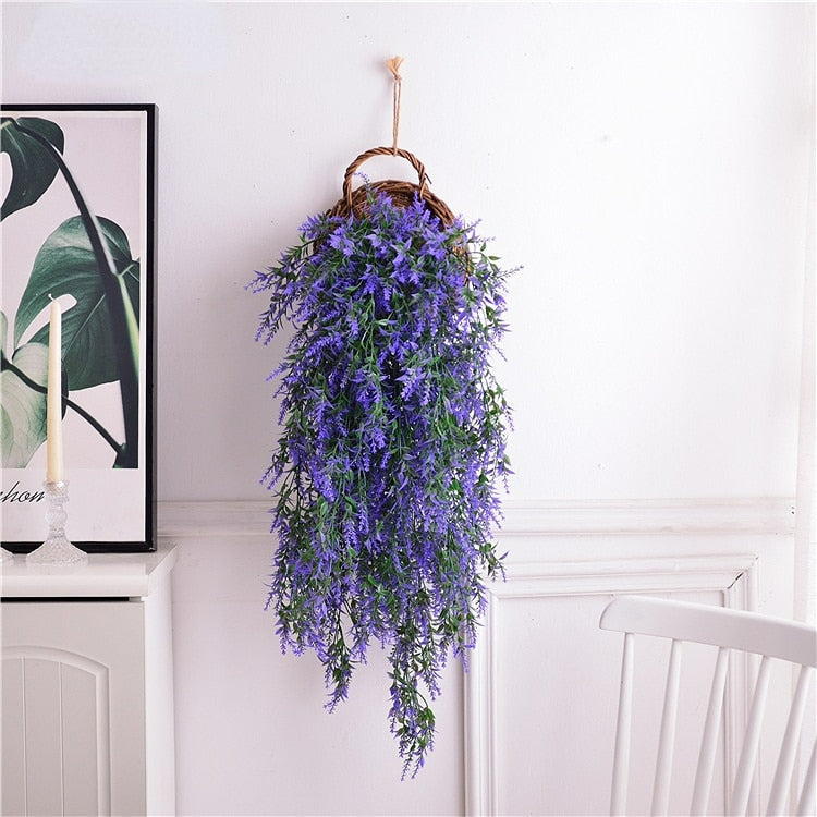 75cm Malt Grass Wall Hanging Artificial Flower Indoor and Outdoor Home Decoration Plant Artificial Flower Rattan