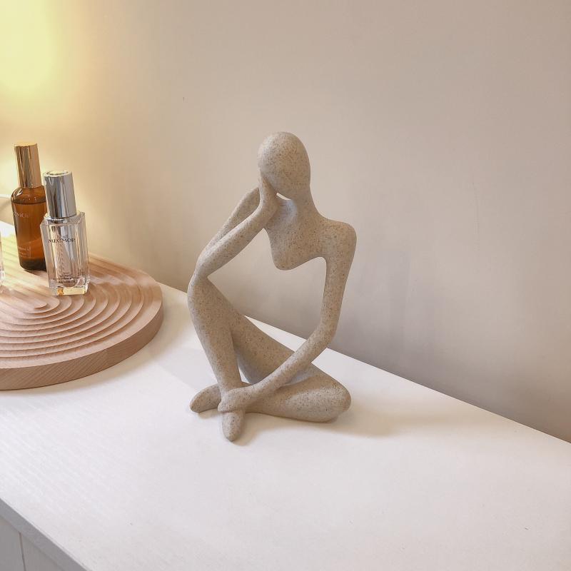 Nordic entrance Portrait decoration Modern simple household decorations Luxury tray desktop storage ins