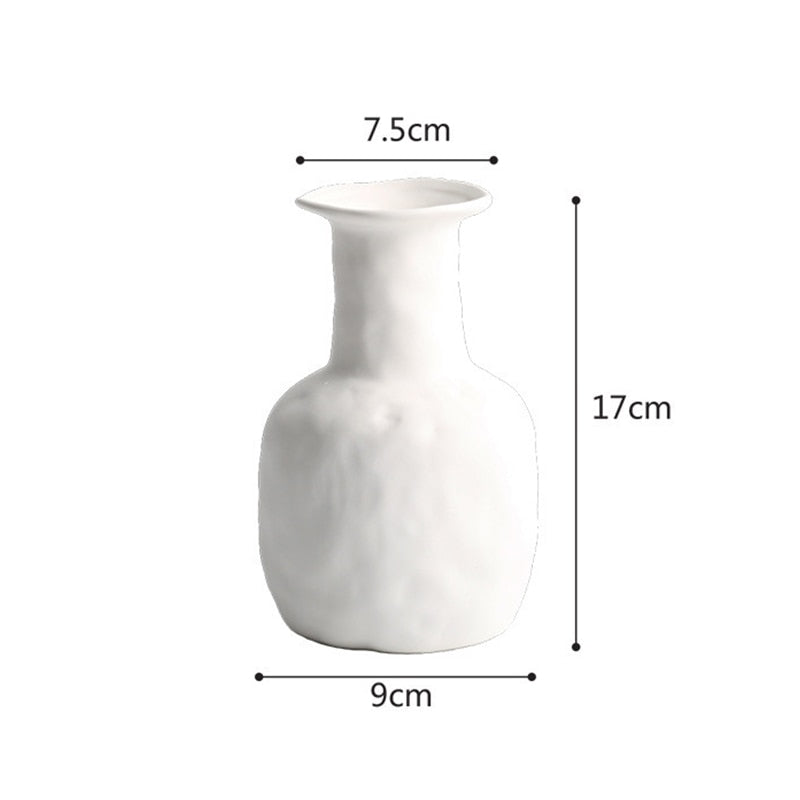 Nordic Ceramic Vase Vegetarian Flower Pot Ornaments Home Decor Living Room Table Decoration Birthday Gift Art Crafts Arrangement