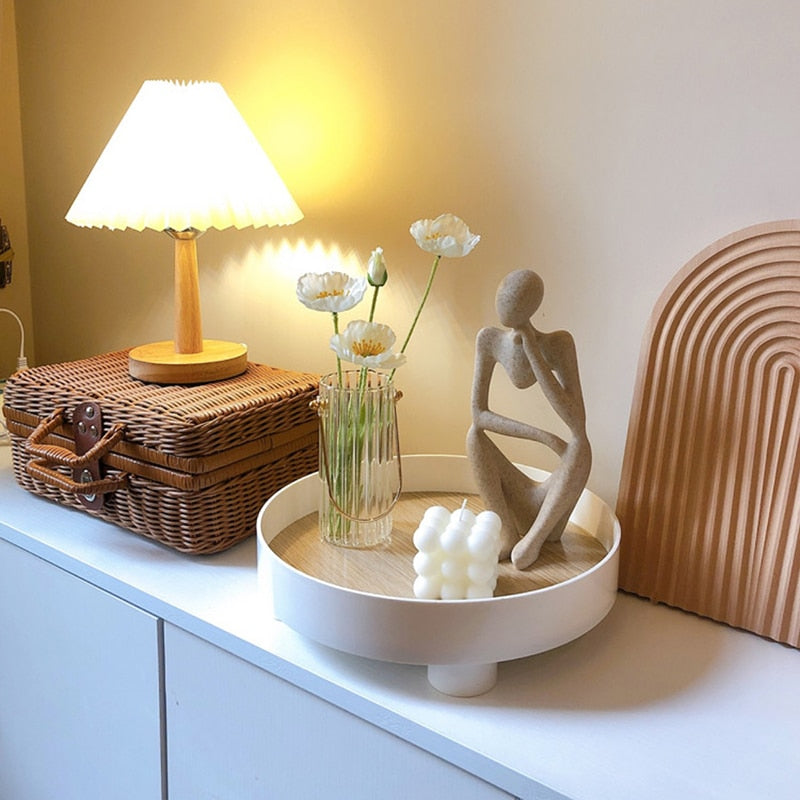 Nordic entrance Portrait decoration Modern simple household decorations Luxury tray desktop storage ins