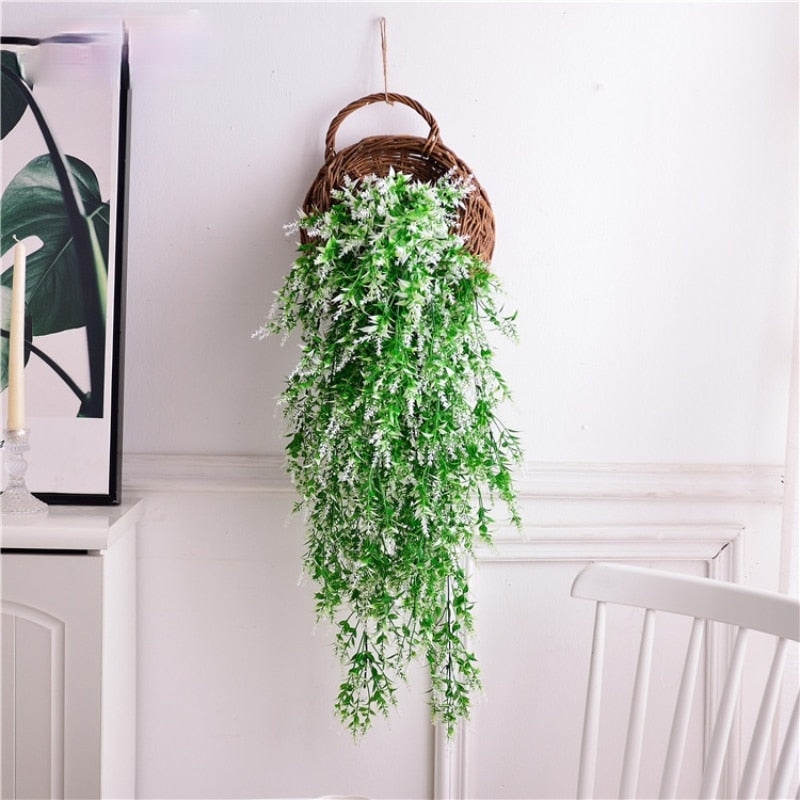 75cm Malt Grass Wall Hanging Artificial Flower Indoor and Outdoor Home Decoration Plant Artificial Flower Rattan